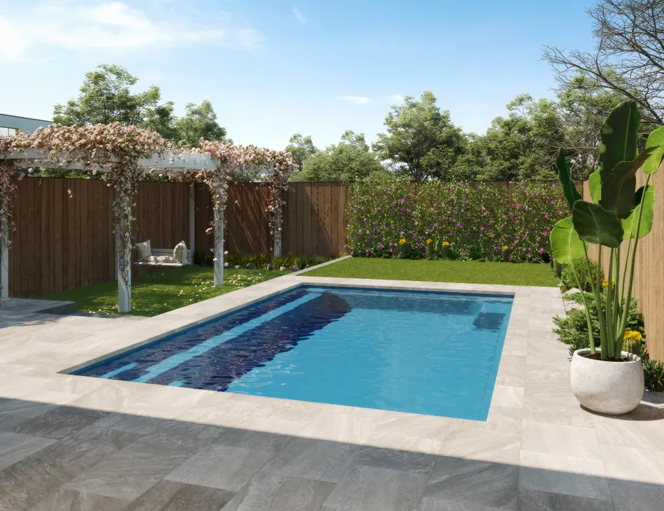 De Luxe pool design in an outdoor space