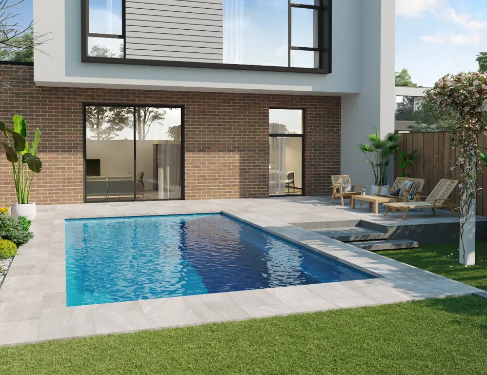 De Luxe pool design in an outdoor space