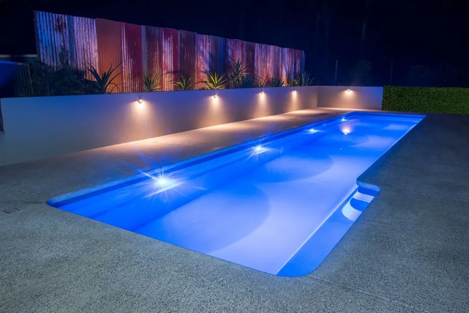 Lap Pool design in an outdoor space