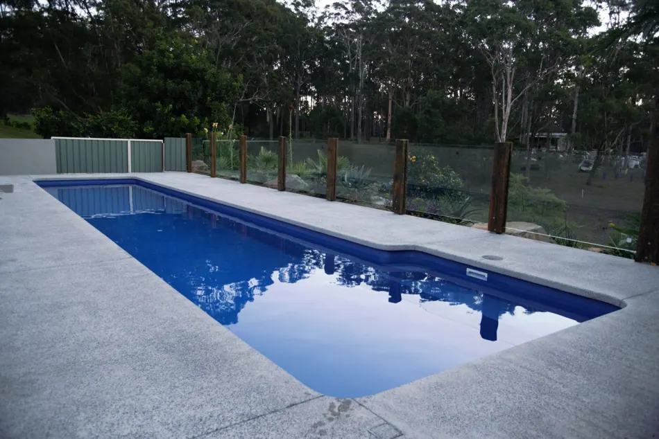 Lap Pool design in an outdoor space