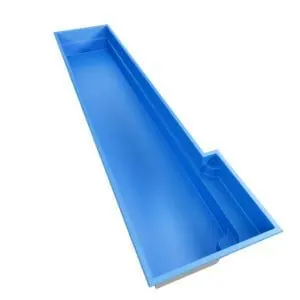 Masterbuilt Lap Pool fibreglass pool shell showing its shape
