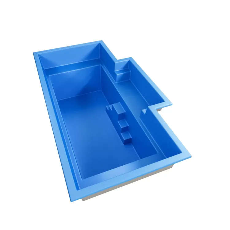 Masterbuilt Nirvana fibreglass pool shell showing its shape