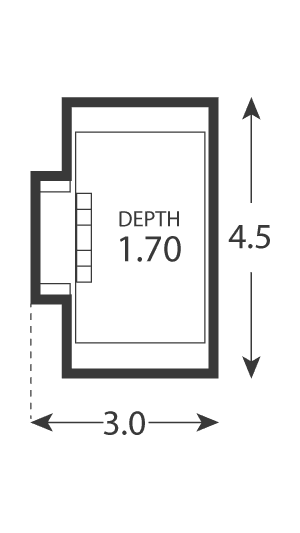 Nirvana pool plan, 4.5 by 3.0 metres