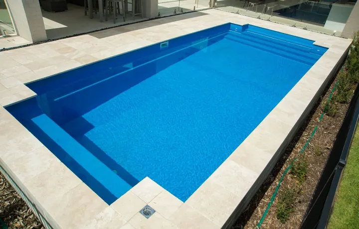 Classic Masterbuilt pool installed in a backyard
