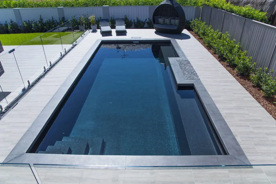 Serenity pool design in an outdoor space