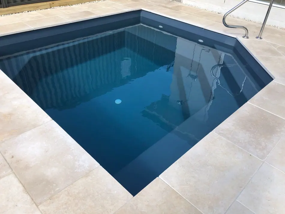 Versace pool design in an outdoor space